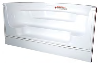 8' Roman Back Sit-N-Step White Cantilever Latham